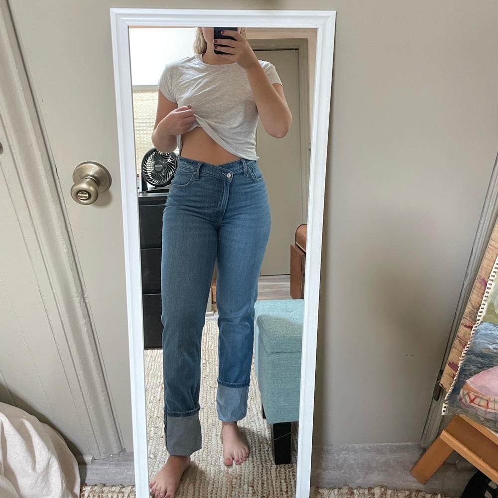 Crossover Abercrombie and Fitch High Rise Jeans